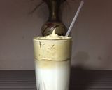 A picture of step 7 of Dolgona coffee.