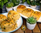 A picture of step 9 of No Egg No Maida Pure Veg Cheesy Garlic Bun And Swirl From Scratch Two Design One Dough.