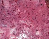 A picture of step 3 of Beetroot coconut burfi.