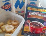 Foto langkah ke 1 dari resep Choco Banana Smoothie 3 Bahan.