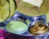 बथुआ आलू का पराठा और रायता रेसिपी चरण 4 फोटो