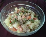 Foto del paso 5 de la receta Timbal de patatas aliñadas
