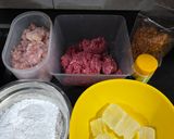 Foto langkah ke 1 dari resep Bakso mercon keju moncrot.