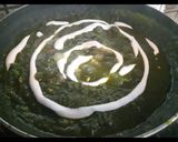 A picture of step 4 of Palak paneer.