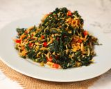 Foto langkah ke 4 dari resep Tumis Daun singkong dan Teri.
