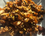 Foto del paso 2 de la receta: Coca mediterránea,con frutas tiernas 🍏🍊 y secas