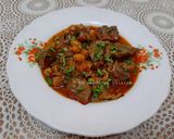 Une image de l'étape 5 de Tajine d'abats de mouton piquant🍴.