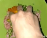 A picture of step 1 of Mutton seekh kabab.
