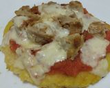 Foto del paso 12 de la receta: Arepizza🥯🌽🧀🍗🫓🥓🍅