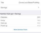 A picture of step 9 of Cocoa Loco bread pudding.