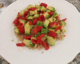 Foto del paso 7 de la receta: Ensalada de Cuscús o Quinoa y pimientos del piquillo con salmón ahumado