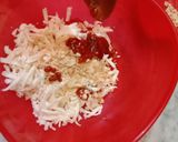 A picture of step 2 of Schezwan Peanut Cheese Fritters.