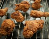 A picture of step 5 of Buttermilk fried chicken.