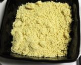 A picture of step 1 of Candied Ginger Burfi.