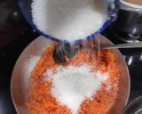 A picture of step 4 of Gajar ka halwa.