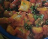 A picture of step 4 of Bread Upma.