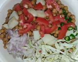 A picture of step 2 of Potato Chaana Chaat 😋.