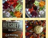 A picture of step 5 of Chocolate cheesy veg. salad.