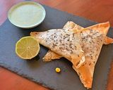 A picture of step 6 of Sweet Corn and Feta Samosas.
