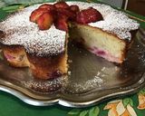 Une image de l'étape 13 de Gâteau au mascarpone et pêches de vigne.