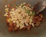 Foto langkah ke 3 dari resep Oseng Hati Ampela Kentang Pete.