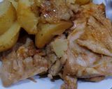 รูปขั้นตอนการทำที่ 4 ของ อบไก่หมักผงปรุงรสหม่าล่าและมันฝรั่ง