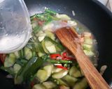 Foto langkah ke 3 dari resep Lodeh Labu Siam Kacang Panjang Tempe.