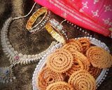 A picture of step 8 of Chakli.