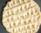 A picture of step 7 of Bhakhari (flat bread).