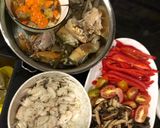 Hình bước làm 2 của món Miến xào cua