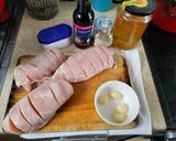 Mézes fokhagymás csirkemell krumplival és kukoricával recept fázis 1 fotója