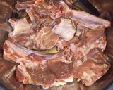 A picture of step 1 of Lamb ribs.