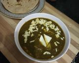 A picture of step 7 of Dhaba Style Palak Paneer.