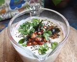 A picture of step 4 of Savory Overnight Oats.
