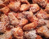 Szezámmagos, mézes, ketchupos, natúr csirkemell recept fázis 4 fotója