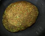 A picture of step 3 of Green pizza for kids (Moong dal recipe for children)(for Lunch or dinner).