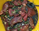 A picture of step 2 of Korean BBQ Beef.