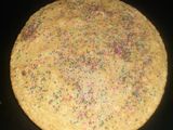 Torta De Vainilla Con Topping De Colores, Fácil De Hacer