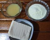 Foto langkah ke 1 dari resep Isian roti rasa Keju Susu (tanpa tepung praktis tinggal aduk).