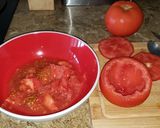 Foto del paso 1 de la receta: Tomates asados rellenos con espinacas
