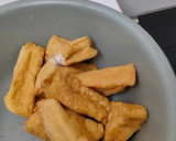 Foto langkah ke 4 dari resep Bobor daun singkong tahu cue.