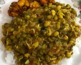 A picture of step 12 of Sprouted Green Gram (Moong) Curry.