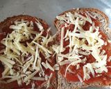 A picture of step 3 of BrownbreadPizza#themechallenge.
