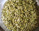 A picture of step 1 of Split Mung beans chilla.