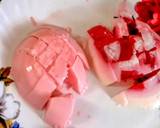Milk pudding-broken glass jelly milk pudding,rose milk pudding recipe step 5 photo