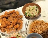 Hình bước làm 5 của món Gà viên chiên xù