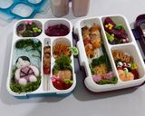 Foto langkah ke 12 dari resep Mommy Bento baby simming sate ayam paprika.