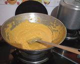 A picture of step 4 of Besan Ladoo.
