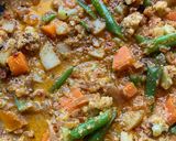 A picture of step 4 of Vegetable Kolhapuri.