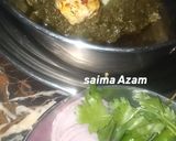 A picture of step 8 of Palak paneer❤.